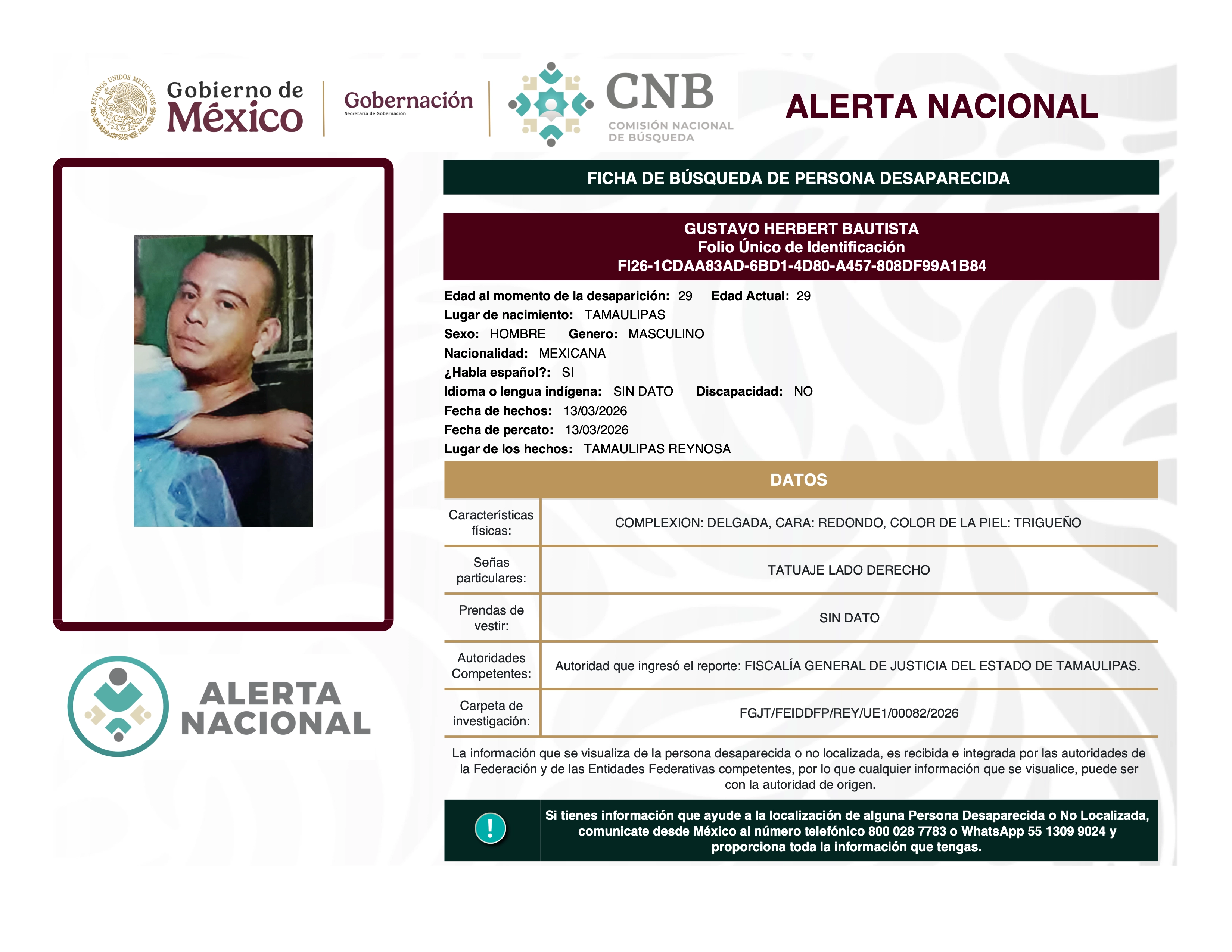 GUSTAVO HERBERT BAUTISTA